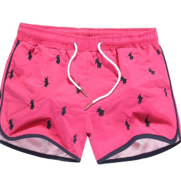 Polo Ralph Lauren Horse Allover Swimshorts Orange - Picture 6 of 6